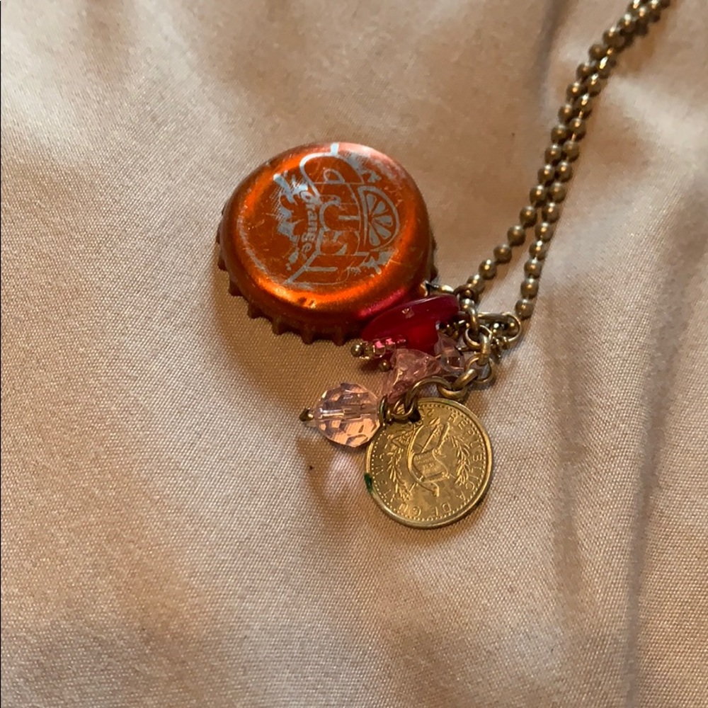 Cute bottle top necklace